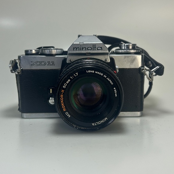 Vintage Minolta XD 11 Camera (known as XD7 in Japan) w/ a 50mm